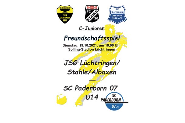 C-Junioren Freundschaftsspiel gegen den SC Paderborn 07